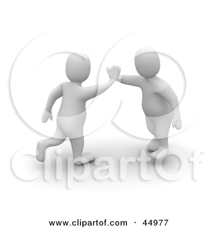 Royalty Free  Rf  High Five Clipart   Illustrations  1