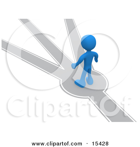 Trying To Decide Which Way To Go Clipart Illustration Image Jpg