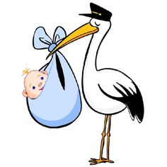 Baby Boy Clip Art   Stork Carrying Baby Boy Cartoon Clip Art More