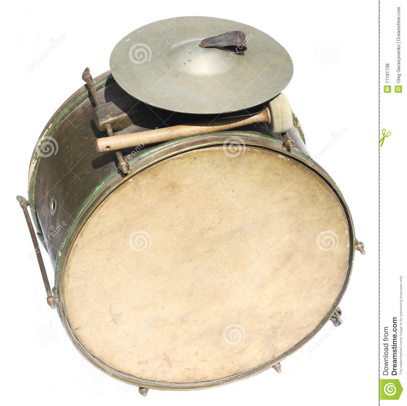 Big Vintage Orchestral Drum Royalty Free Stock Photos   Image