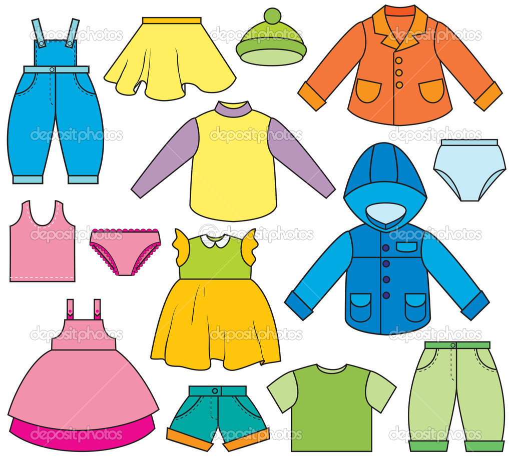 Children S Clothing   Stock Vector   Iarada  5090211