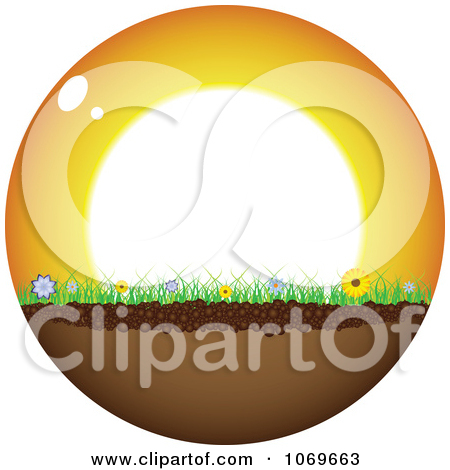 Clipart Sunshine Globe   Royalty Free Vector Illustration By Andrei