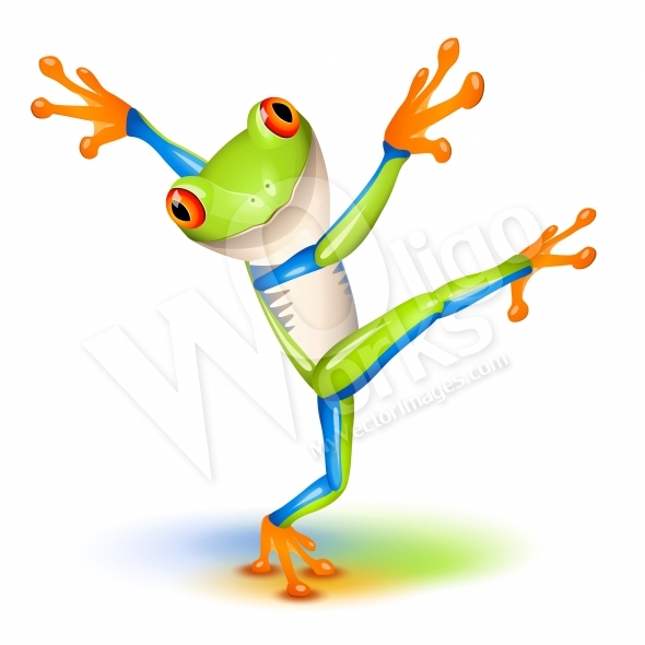 Dancing Tree Frog   Vector Images From Laurent Renault