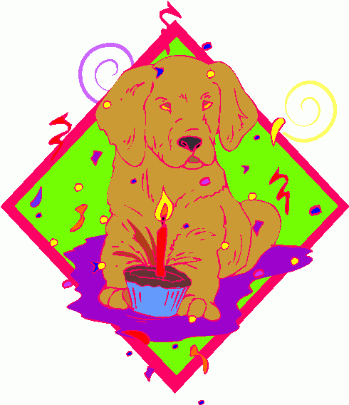 Dog Birthday Clip Art