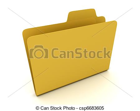 File Folder Stack On White Background 3d Csp6683605   Search Clipart