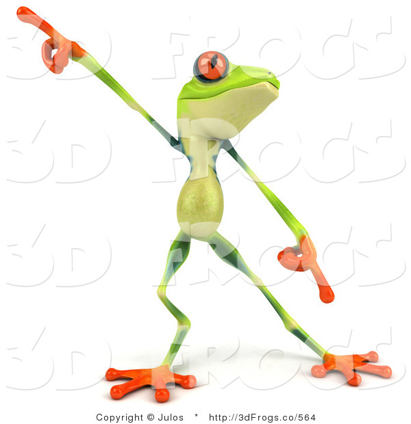 Frog Facing Front And Dancing 3d Frog Clip Art Julos
