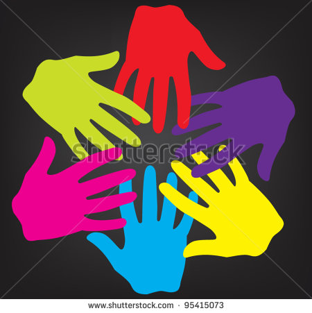 Happy Multicultural Ready To Help Hands   Vector   95415073    