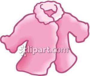Jacket Clip Art A Fluffy Pink Jacket