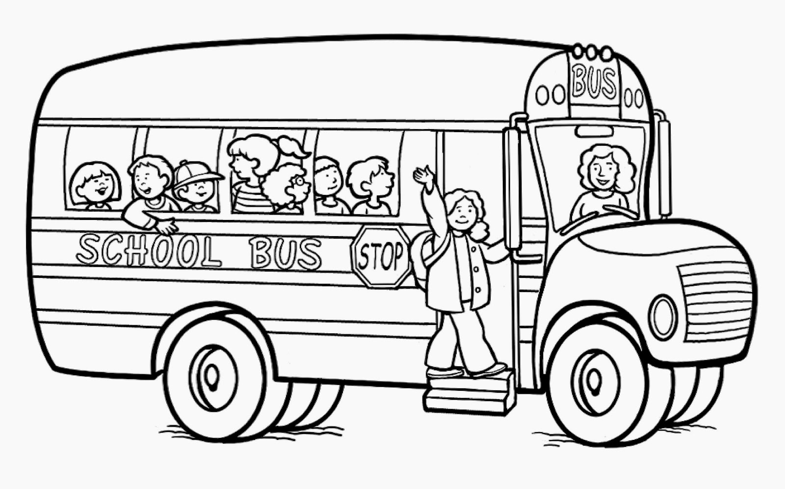 School Bus Coloring Page Coloring Pages Printable
