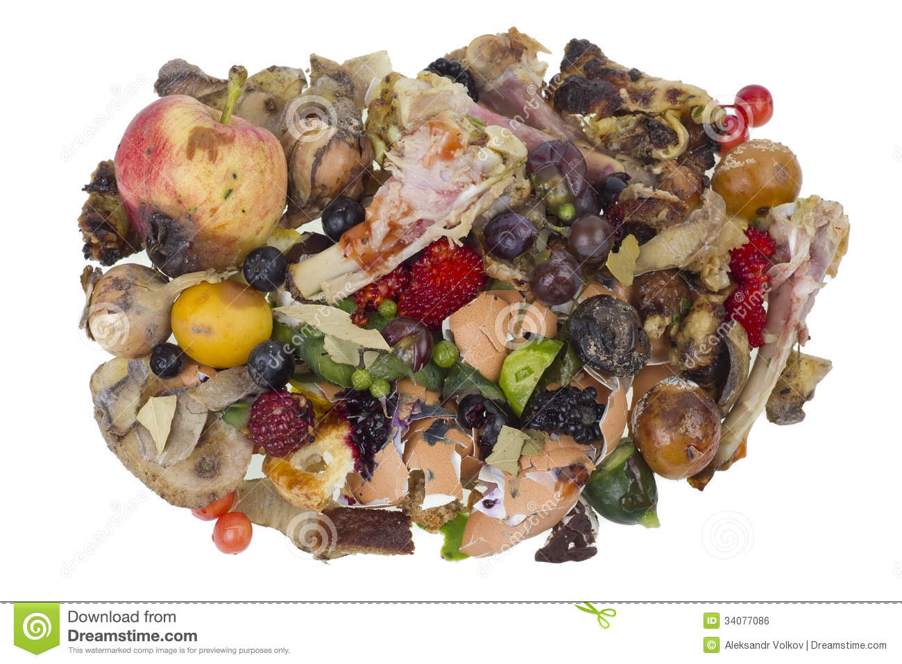 Spoiled Food Clipart Rotten Food Waste Isolated