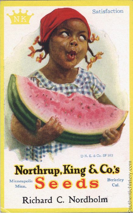 Watermelon  Symbolizing The Supposed Simplicity Of Slaves