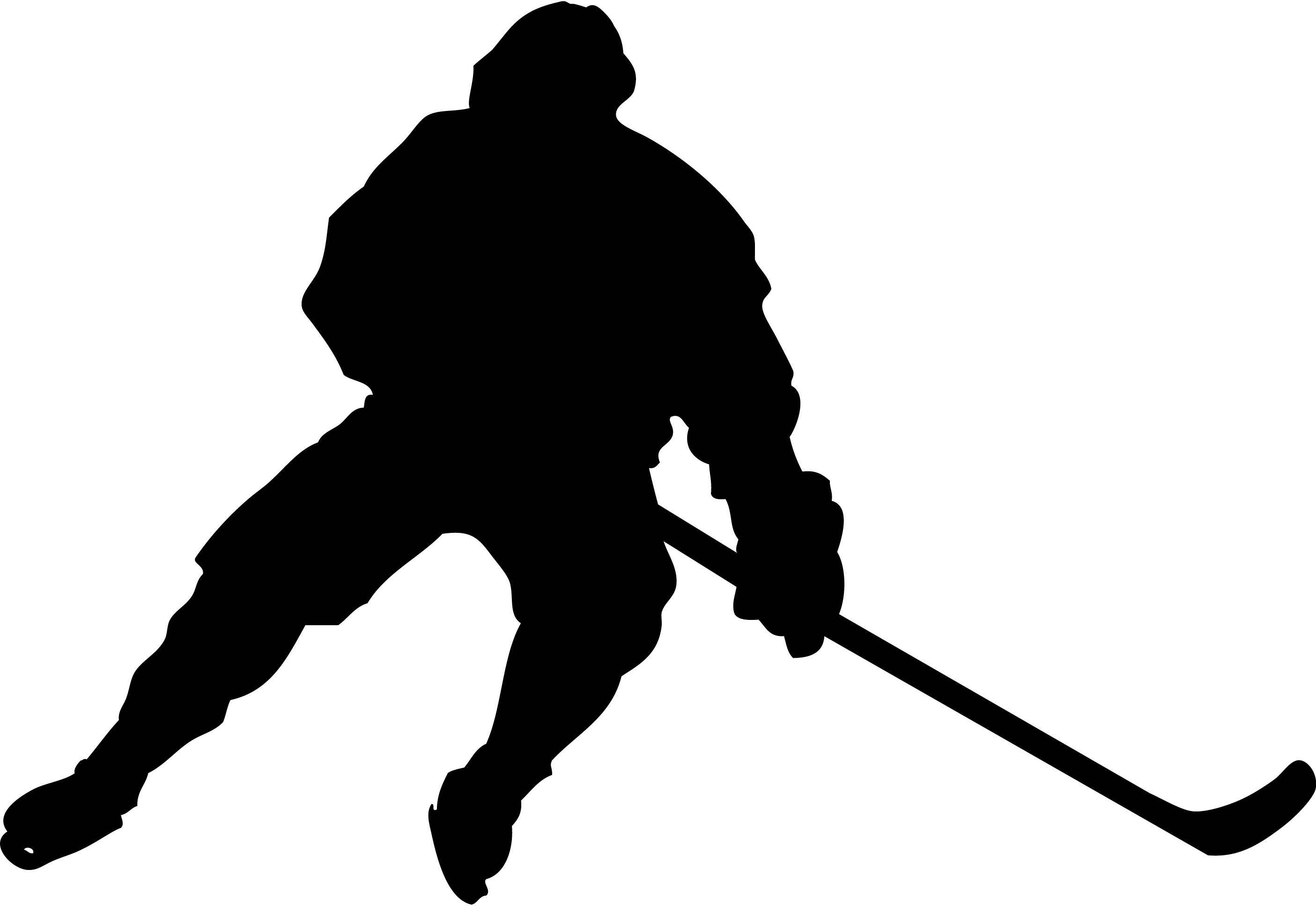 11 Hockey Player Silhouette Free Cliparts That You Can Download To You