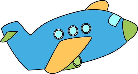 Blue Airplane Clip Art Image   Small Blue Airplane With Yellow Wings