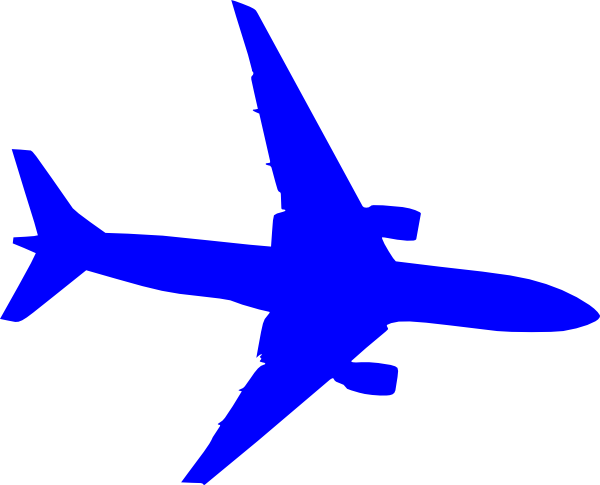 Blue Plane Clip Art At Clker Com   Vector Clip Art Online Royalty    