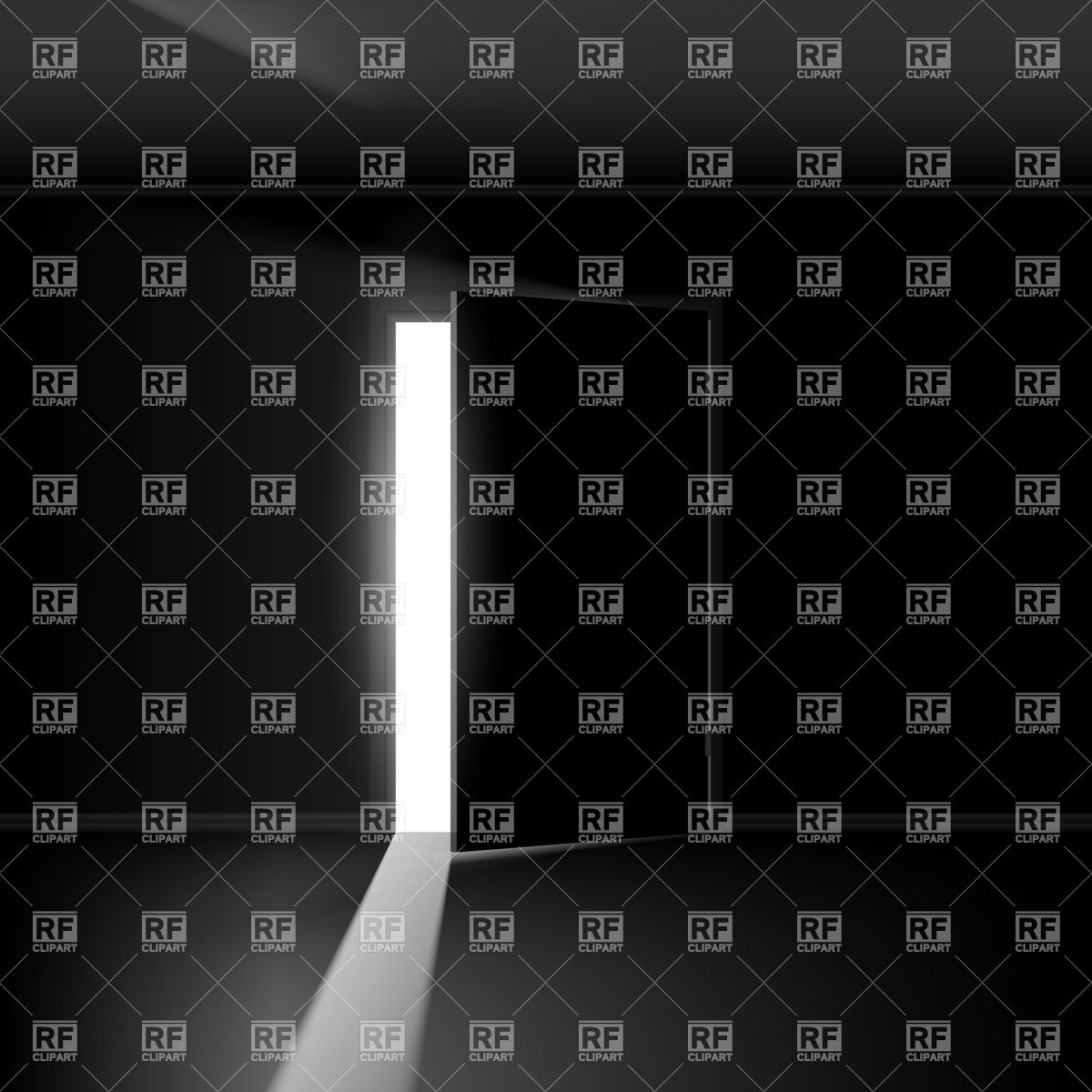 Dark Room With Line Of Light Download Royalty Free Vector Clipart