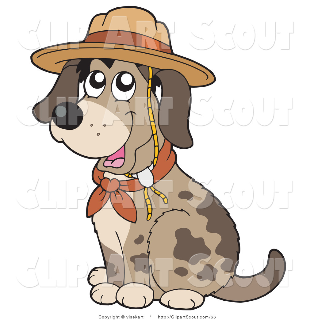 Dog Clip Art Clipart Of A Cute Spotted Dog