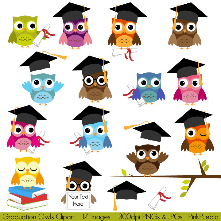 Graduation Owls Clipart Clip