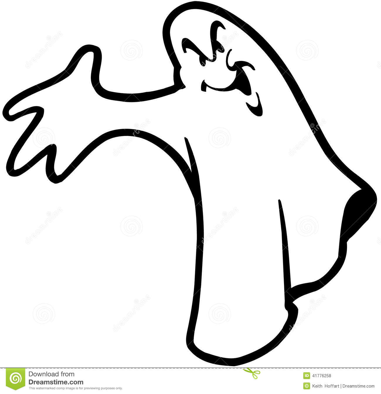 Halloween Ghost Cartoon Vector Clipart Created In Adobe Illustrator In