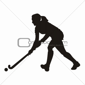 Image 4219986  Field Hockey Player Silhouette From Crestock Stock