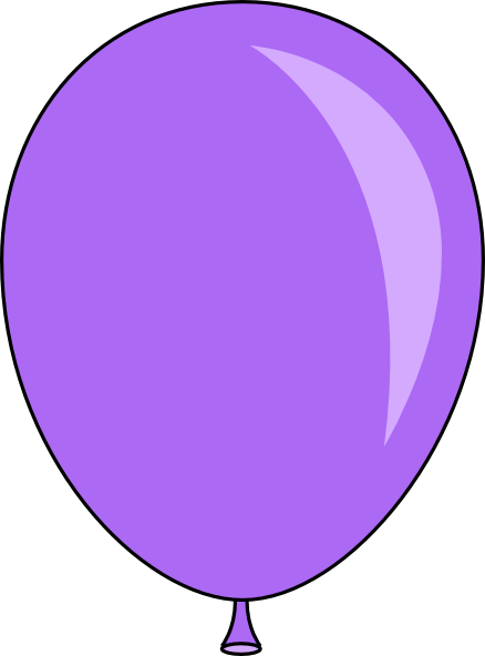 Light Purple Balloon Clip Art At Clker Com   Vector Clip Art Online    