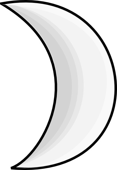 Moon Crescent 2 Clip Art At Clker Com   Vector Clip Art Online