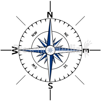 Nautical Compass Outline   Signs And Symbols   Great Clipart For