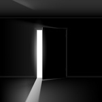 Open Door In Dark Room With Line Of Light 20577 Architecture