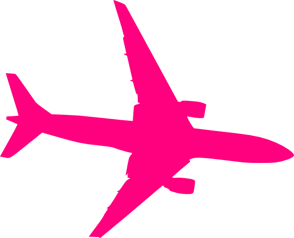 Pink Plane Clip Art At Clker Com   Vector Clip Art Online Royalty