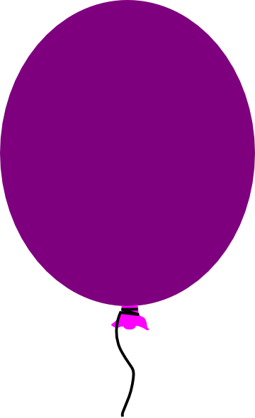 Purple Balloon Clip Art At Clker Com   Vector Clip Art Online Royalty    