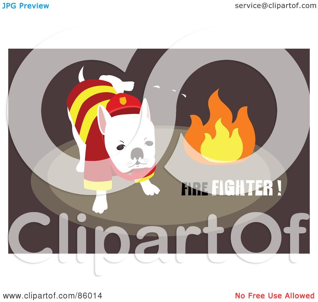 Royalty Free  Rf  Clipart Illustration Of A Fire Department Dog Peeing