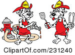 Royalty Free  Rf  Fire Department Dog Clipart Illustrations Vector