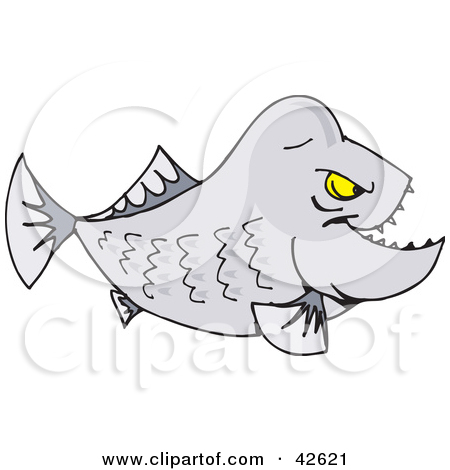 Royalty Free  Rf  Mean Fish Clipart Illustrations Vector Graphics  1