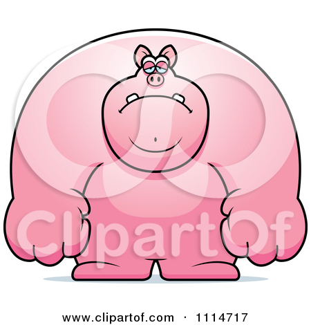 Royalty Free  Rf  Sad Pig Clipart Illustrations Vector Graphics  1
