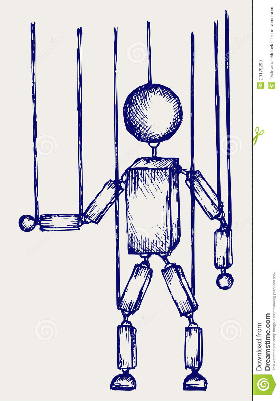 Royalty Free Stock Images  Illustration Wooden Puppet