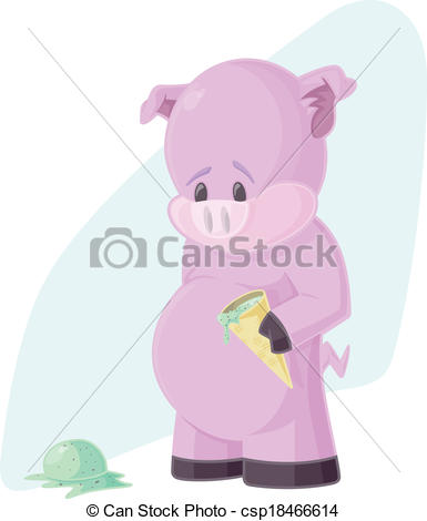 Sad Pig And    Csp18466614   Search Clipart Illustration Drawings