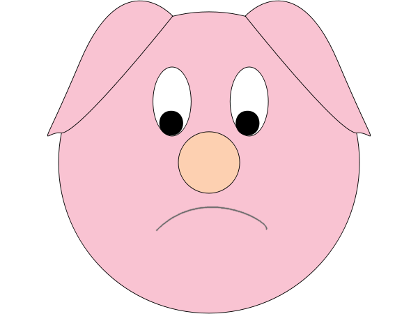 Sad Piggy   Http   Www Wpclipart Com Cartoon Animals Pig Sad Piggy Png