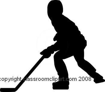Silhouettes   Hockey Silhouette 1108 23   Classroom Clipart