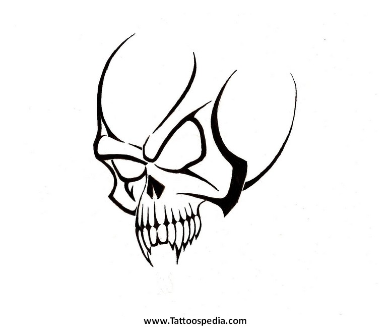 Skull Tattoo Clipart 5