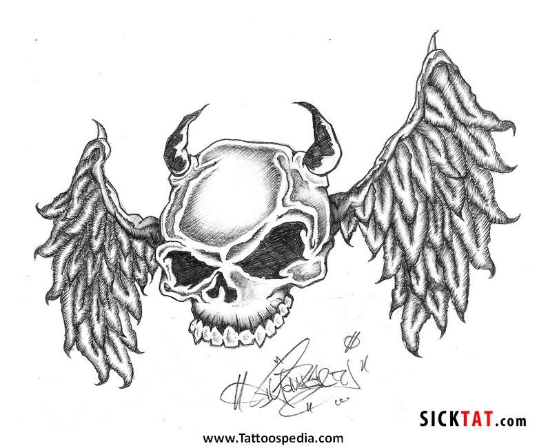 Skull Tattoo Coloring Pages