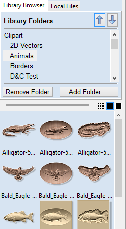 The Clipart Tab Provides Quick And Convenient Access To Vectric Files