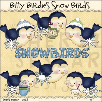     Birdies Snowbirds By Cheryl Seslar    1 00   Whimsy Doodle Graphics