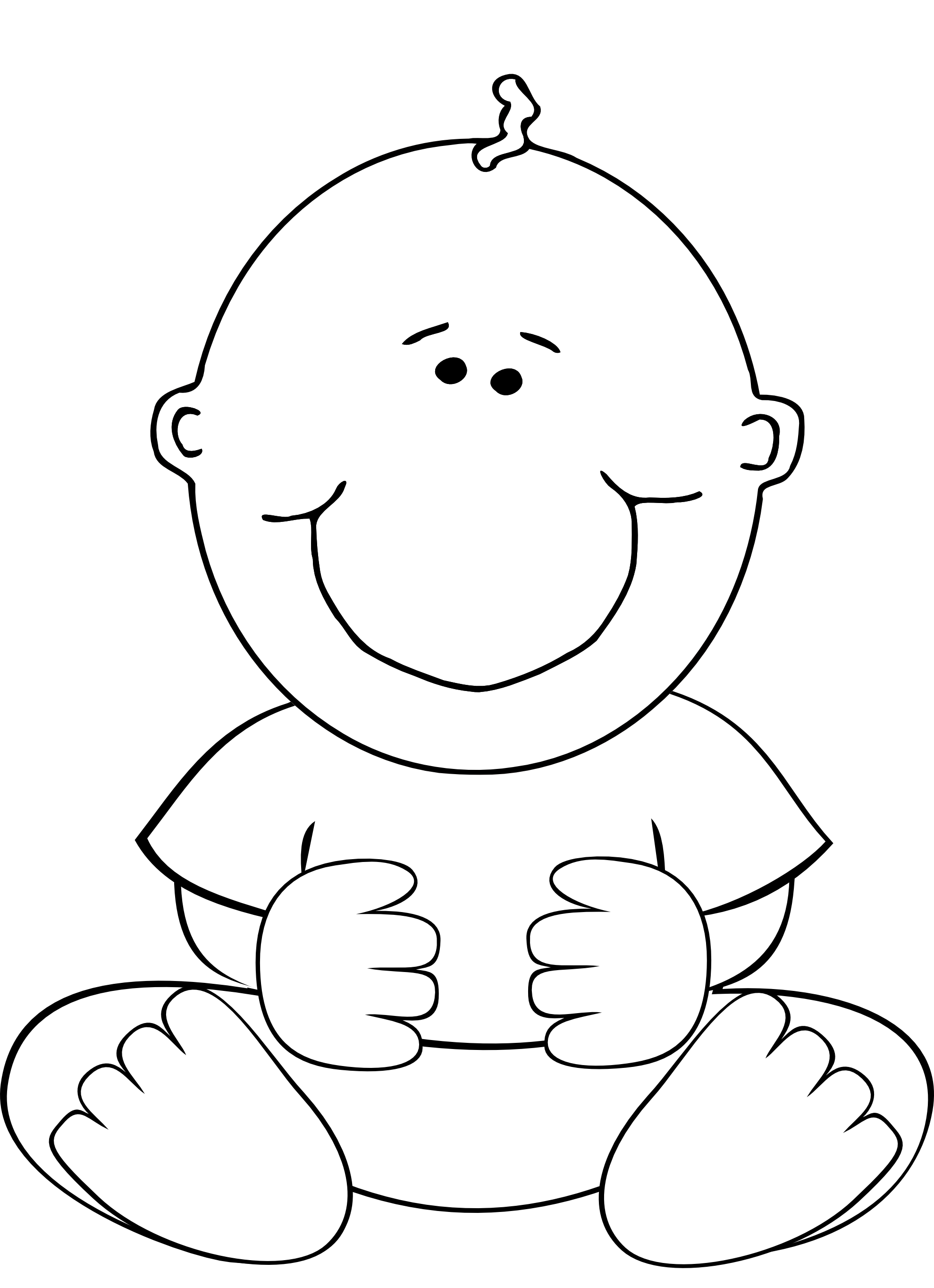Black And White Baby Clipart   Clipart Best
