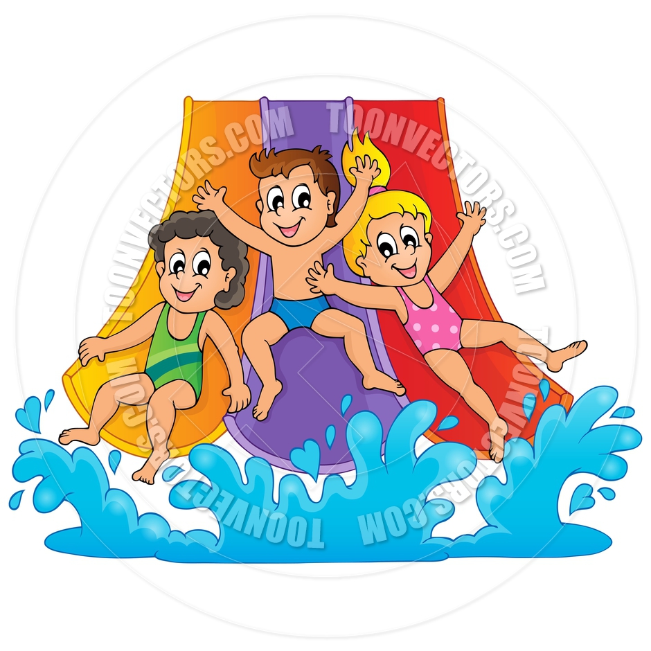 Cartoon Image With Water Park Theme By Clairev   Toon Vectors Eps