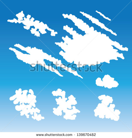 Cirrus Cloud Clipart Windblown Ragged Cirrus Clouds