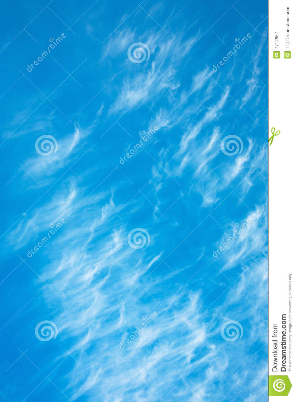 Cirrus Cloud Royalty Free Stock Photography   Image  7712867