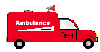 Clip Art That Includes Red Ambulances Blue Medical Transport Vehicles
