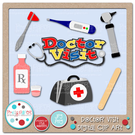 Doctor Bag Clipart Doctor Visit Digital Clip Art