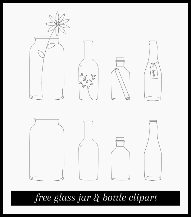Free Glass Jar And Bottle Clipart   Yuniquelysweet Blogspot Com
