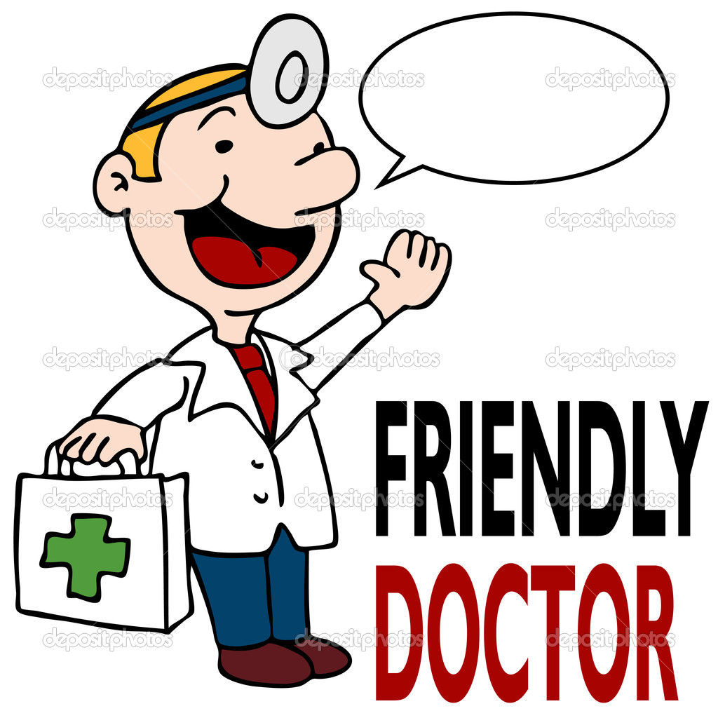 Friendly Doctor Holding Medical Kit   Stock Vector   Cteconsulting