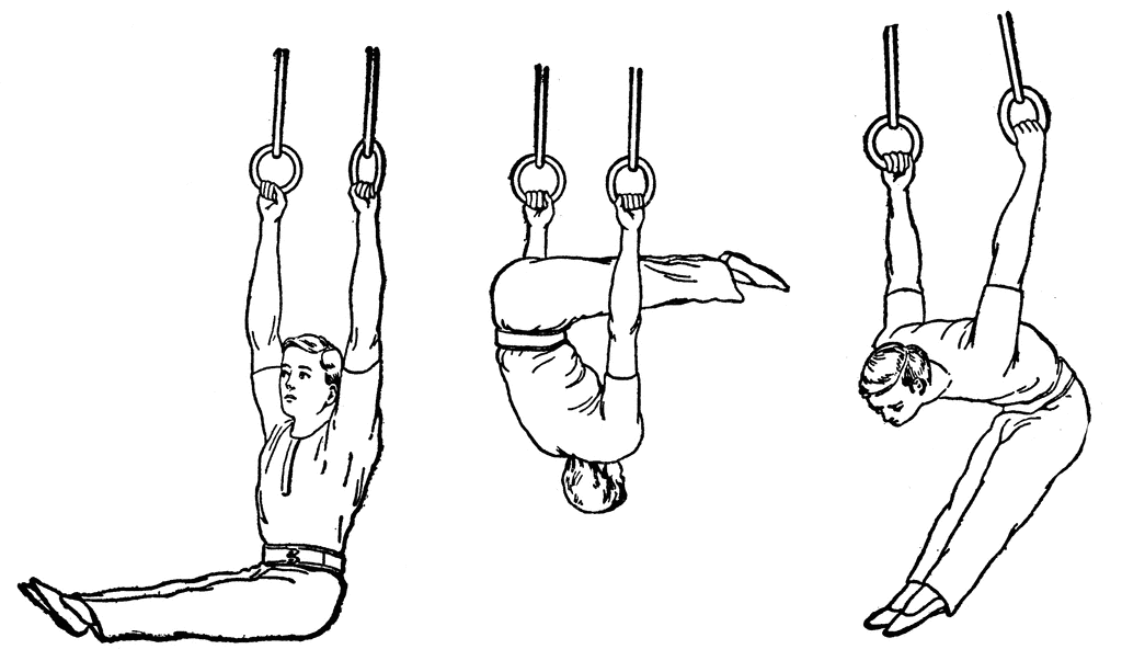 Male Gymnast Clipart Rings Clipart Etc